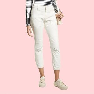 Frame Women’s Trapunto Moto Pants With Banded Zip Bottom In Size 27
